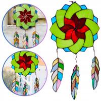 Łapacz snów Witraż kolorowy łapacz snów Talizman oryginalny prezent