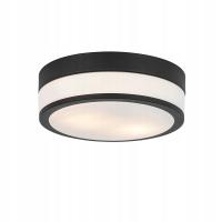 Nowoczesna lampa sufitowa zewnętrzna czarna 28 cm IP44 - Flavi