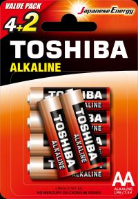 Bateria alkaliczna Toshiba AA (R6) 6 szt.