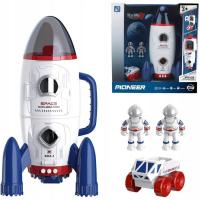RAKIETA KOSMICZNA DUZA Z KOSMONAUTAMI ŚWIATŁO DŹWIEK MADEJ