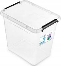 MOXOM - Pojemnik plastikowy na zabawki - pudełko - organizer - 30 L