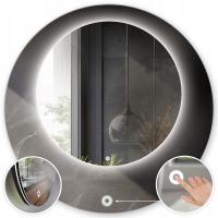 Диаметр зеркала Сид Фи 70 освещенный круглый с переключателем касания ИП65