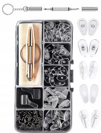 Набор для ремонта очков, силиконовые медные носовые упоры, 30 пар носовых упоров