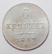 Austria 6 krajcarów 1849