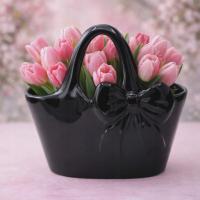 Wazon Torebka Czarny Glamour