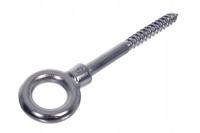 Śruba nierdzewna z uchem gwint do drewna 10x100 mm