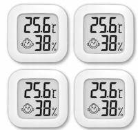 4X электронный термометр цифровой комнатный гигрометр метеостанция комплект