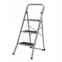 DRABINA DOMOWA GOSPODARCZA 3 STOPNIOWA DO 150 KG