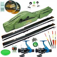 Набор 2x удочка BOLONKA 2x рыболовная катушка jaxon Z39