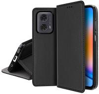 Etui z klapką KrainaGSM do MOTOROLA MOTO G24|G04 czarny