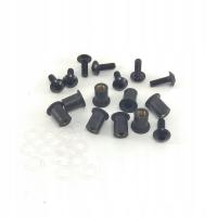 Śruby owiewki szyby czarne YAMAHA R6 HONDA CBR SUZUKI GSX-R 600 Kawasaki