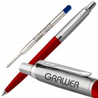 PARKER JOTTER DŁUGOPIS CZERWONY SZKOLNY FIRMOWY PREZENT NAGRODA GRAWER
