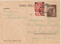 KRAKÓW -KSIĄŻ WIELKI -Cp94 + 376a -obieg 1946 rok