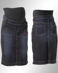 MM spódnica ciążowa przed kolano ołówkowa niebieski