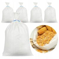 WORKI BUDOWLANE POLIPROPYLENOWE NA ZBOŻE WĘGIEL GRUZ PIASEK 30 KG - 5 szt