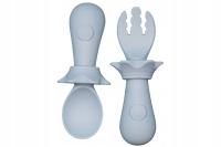 Łyżeczka i widelczyk MyRoys SILIKON LFGB JAKOŚĆ PREMIUM PIERWSZE SZTUĆCE