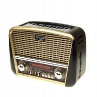 Przenośne Radio Solarne YUEGAN Bateryjne Sieciowe Bluetooth USB AUX