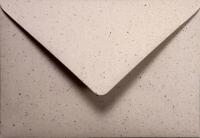 ЭКО B6 давка какао бежевый конверт для свадьбы крестины деревенский бохо - 25шт.