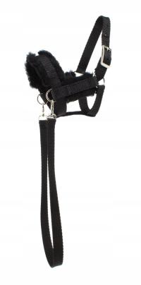 Мустанг недоуздок Hobby Horse, подшитый поводьями. (A3) черный