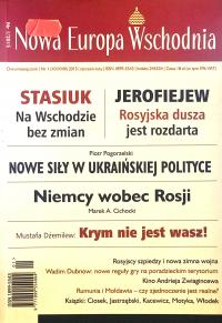 NOWA EUROPA WSCHODNIA NR 1/2015 NIEMCY ROSJA KRYM