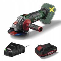 Аккумуляторная угловая шлифовальная машина PARKSIDE, 20 в, PWSA 20-Li F4