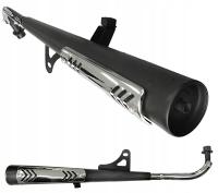 Tłumik do motoroweru Moretti chromowany 880 mm 45 mm