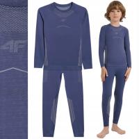 BIELIZNA TERMOAKTYWNA 4F CHŁOPIĘCA BEZSZWOWA KOMPLET USEAM248 AW25