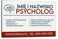 Tabliczka reklamowa szyld dibond 40x30 NADRUK psycholog terapia