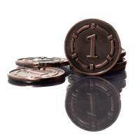 UNIWERSALNA MIEDZIANA METALOWA MONETA 1 SZT LARP RPG