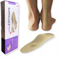 Wkładki ortopedyczne supinujące fizjoterapia rehabilitacyjna brązowy r 39