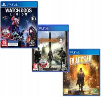 WATCH DOGS LEGION + The Division 2 + BLACKSAD - ZESTAW 3 GRY PS4 PS5 - PL