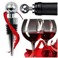 KOREK DO BUTELKI WINA SZCZELNY CHROMOWANY PREMIUM ZATYCZKA STOPER NA WINO