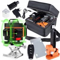 ZESTAW POZIOMICA LASEROWA 360 LASER KRZYŻOWY 4D 16 LINII SAMOPOZIOMUJĄCY
