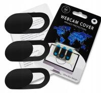 Zaślepki do kamery laptopa Hurtnet czarne 3 sztuki