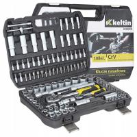 Zestaw komplet kluczy nasadowych klucze nasadowe 108 el. 1/4