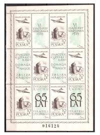 Arkusz 956 ** 65-lecie polskiego ruchu filatelistycznego
