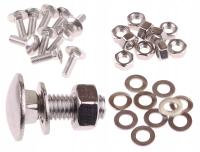 ŚRUBA ZAMKOWA NIERDZEWNA M8 x 25 A2 DO PANELI OGRODZEŃ OBEJMY 10 SZTUK