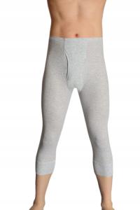 kalesony 3/4 szare męskie bawełna 100% bielizna termiczna męska