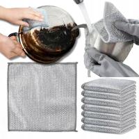 ŚCIERECZKA DO NACZYŃ MIKROFIBRA DRUCIAK KUCHENNY ŚCIERECZKI KUCHENNE