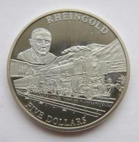 LIBERIA 5 $ 2001 POCIĄG KOLEJ OD 1 ZŁ