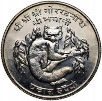 Nepal, 50 rupii VS2031 (1974), Czerwona Panda