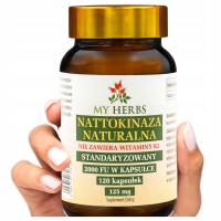 NATTOKINAZA NATURALNA STANDAR NIE ZAWIERA WIT K2 120 KAPS 2000 FU W KAPS