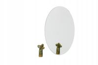 Lustro srebrne 2 mm owal 10x15 cm lusterko owalne detal elipsa 100x150 mm