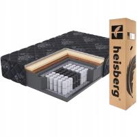Materac 160x200 BLACK DREAM H4/H3 black foam lateks kokos 24cm HEISBERG
