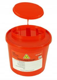 POJEMNIK NA ODPADY MEDYCZNE 1L NEUPLAST