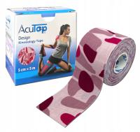 ACUTOP KINESIOLOGY TAPE TEJP с рисунком PINK
