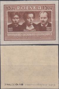 435 A** czerwonawobrązowy , pap. y1 , gw.+opis Jerzy Walocha