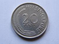 SINGAPUR SINGAPURA 20 CENTS 1972 ROK !!!!!!!! 1740