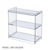 Gablotka 20x20x8cm z plexi 3mm, Regalik, Witrynka