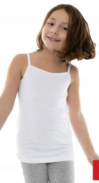 Podkoszulka dla dziewczynki na ramiączkach podkoszulek dziewczęcy BH16 158